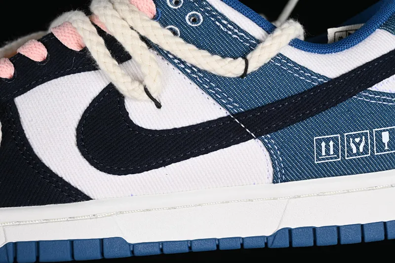 All categories Nk SB Dunk series Nk SB Dunk Low low-top sneakers J version Nk Dunk Low Retro "Industrial Blue" washed denim SB low-top casual sneakers DV0834-101